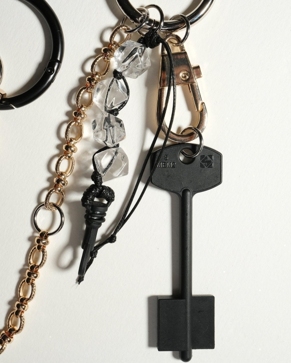 Укаршение для сумки из цепей COFFEE X LEMONS BASE KEYCHAIN BLACK