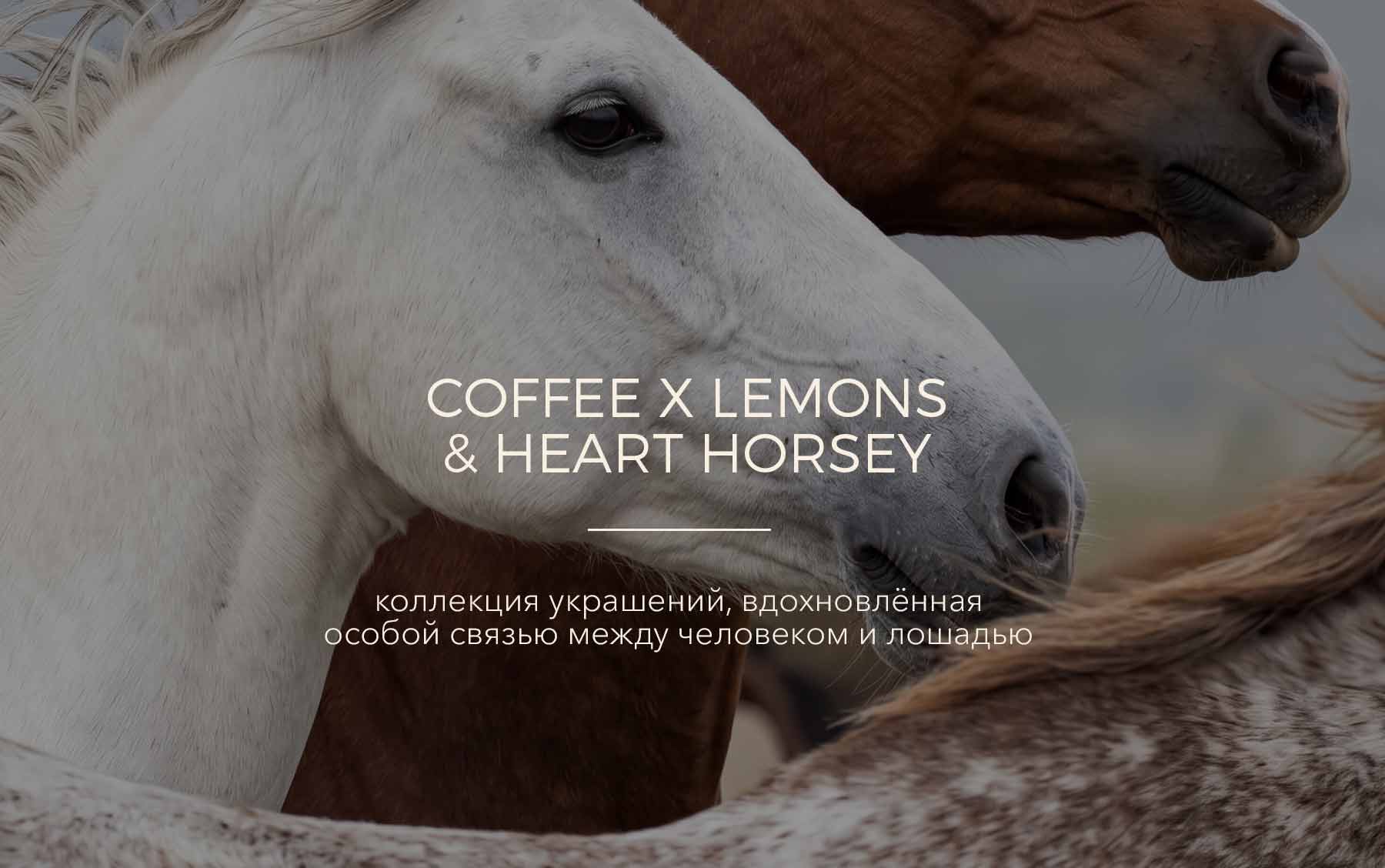 Коллекция украшения COFFEE x LEMONS и HEART HORSEY