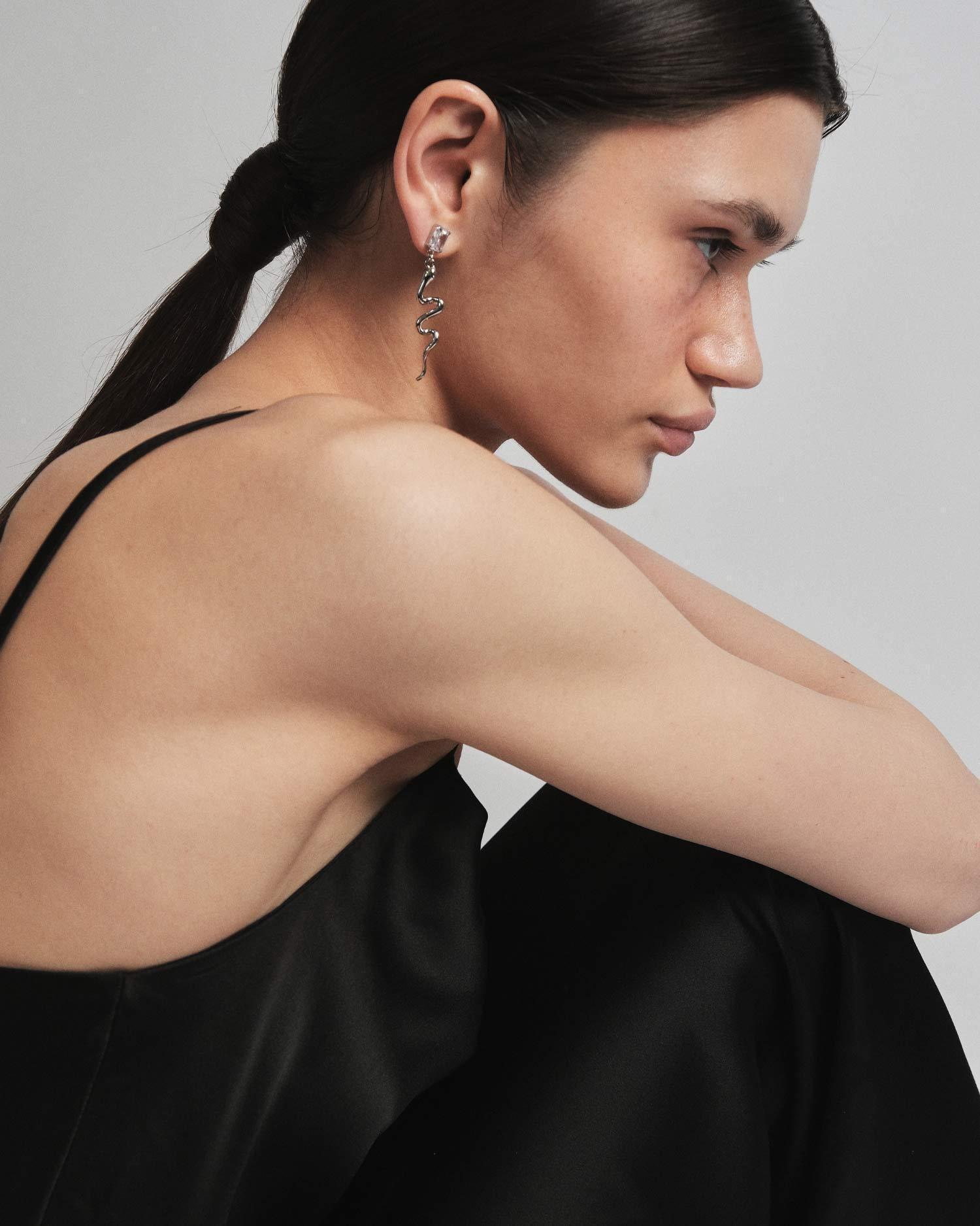 Серебряные сережки - змеи кофелемонс (shop_cxl_34545661.jpg) Серебряные сережки - змеи кофелемонс