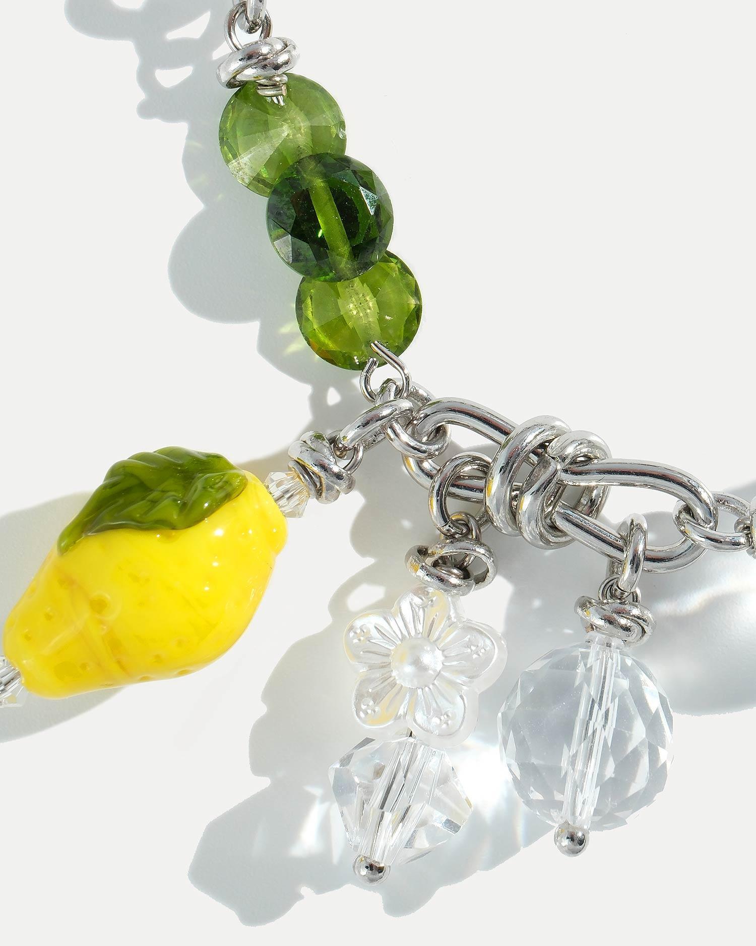 Серебряный браслет со стеклянным лимончиком COFFEE X LEMONS (shop_cxl_1254.jpg) Серебряный браслет со стеклянным лимончиком COFFEE X LEMONS