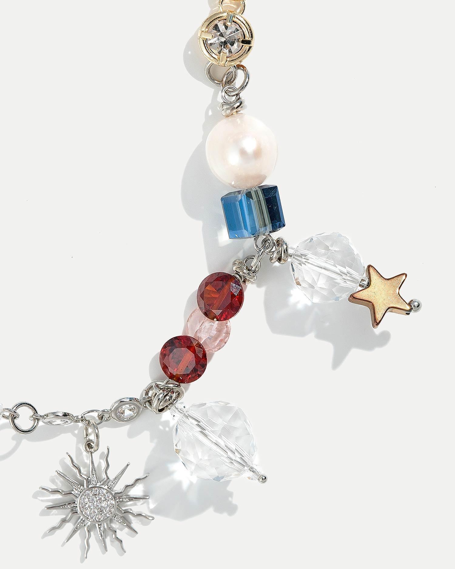 Колье в космическом стиле с множеством подвесок Coffee x Lemons