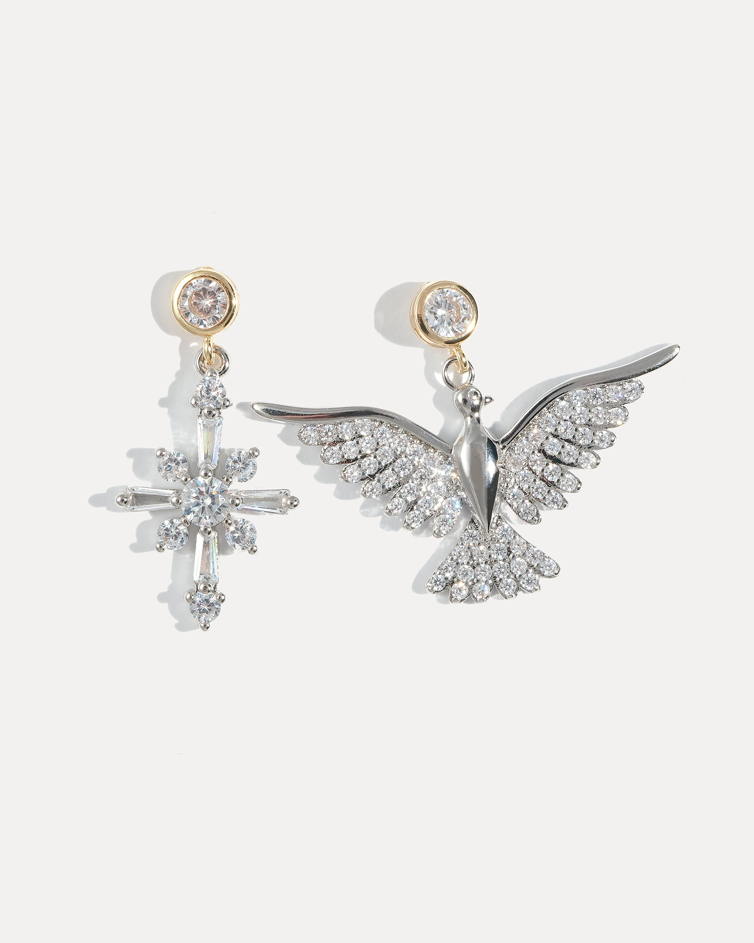 серьги с голубем мира COFFEE x LEMONS