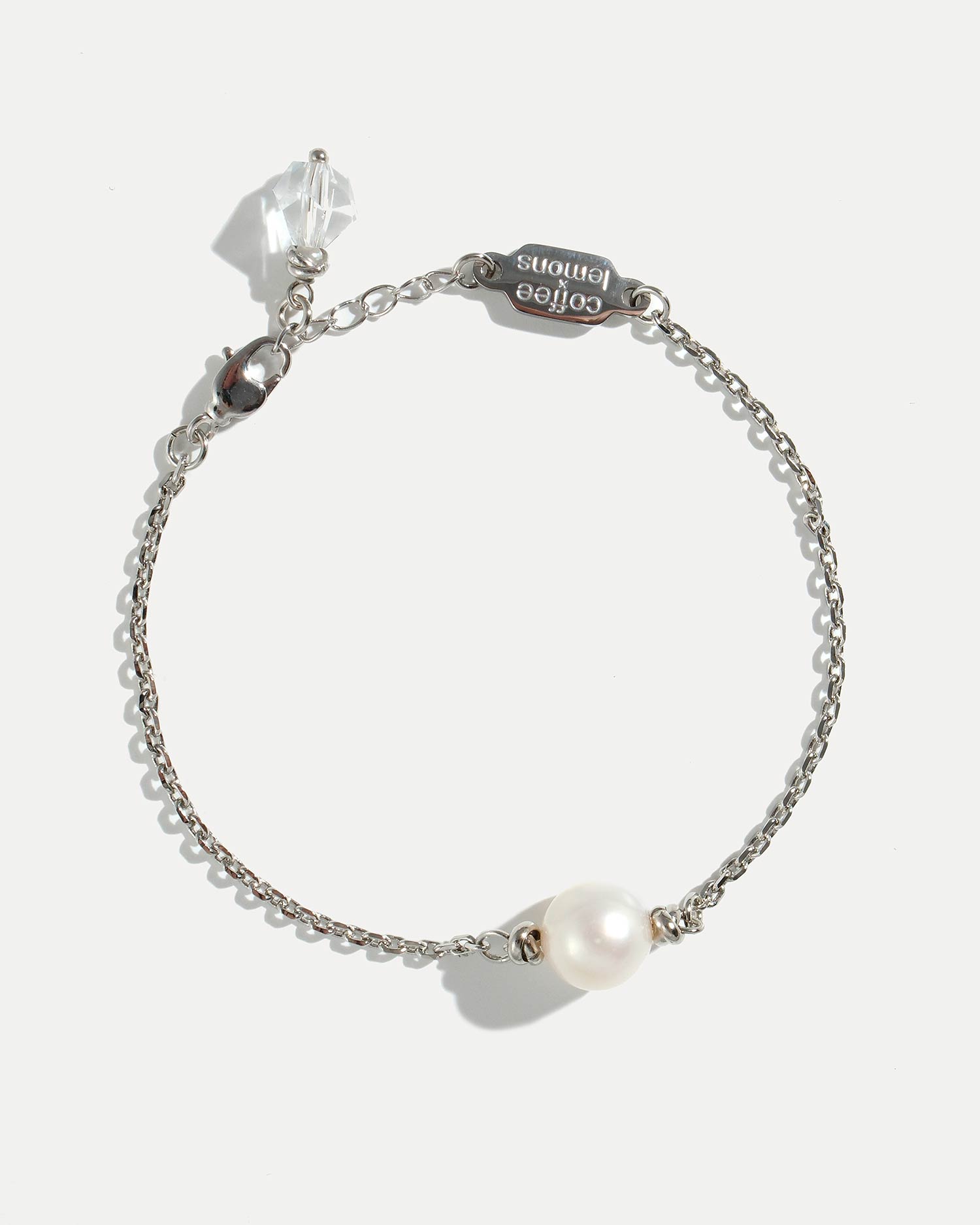 Минималистичный браслет с жемчужиной COFFEE x LEMONS