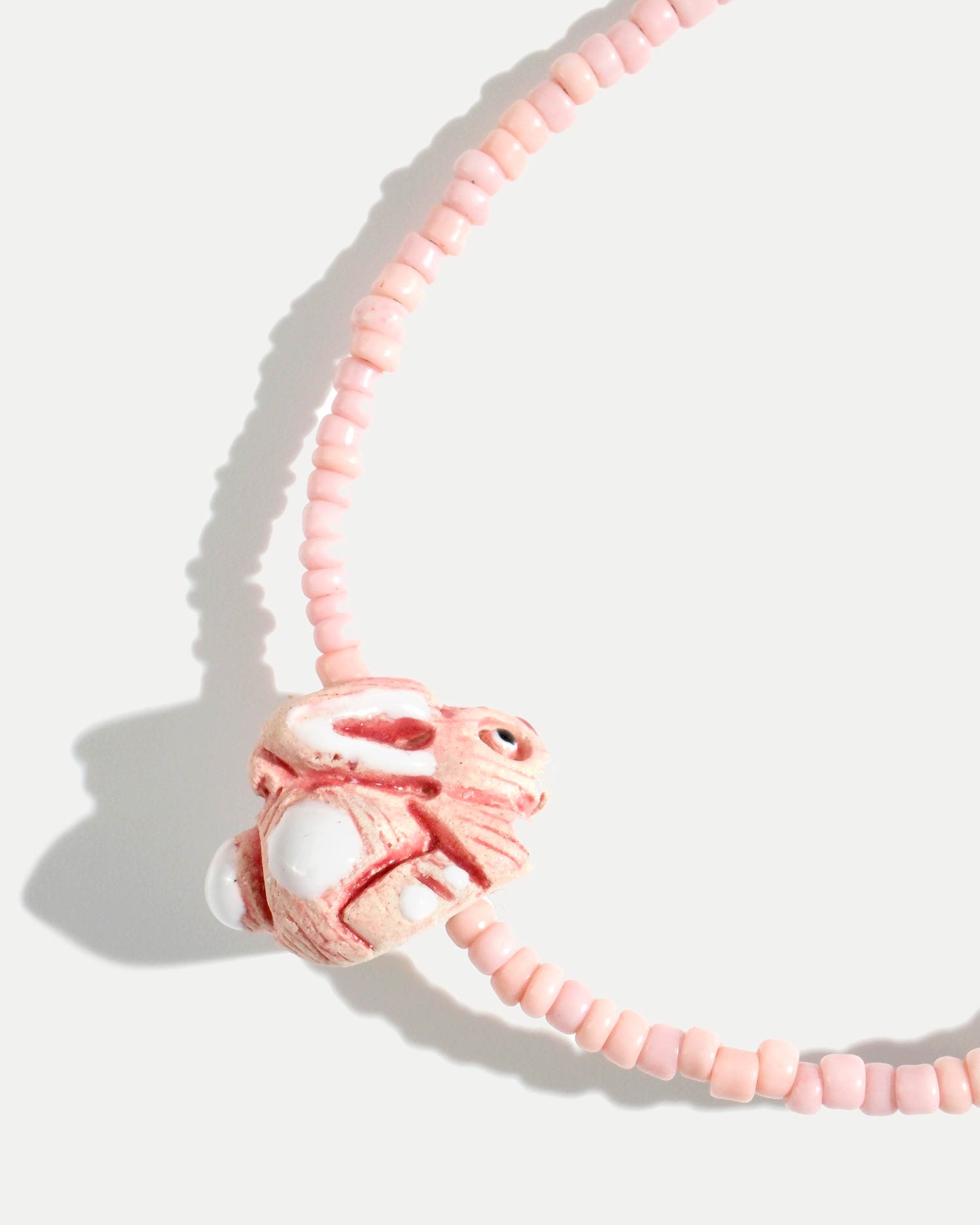 Браслет с зайчиком розового цвета COFFEE x LEMONS