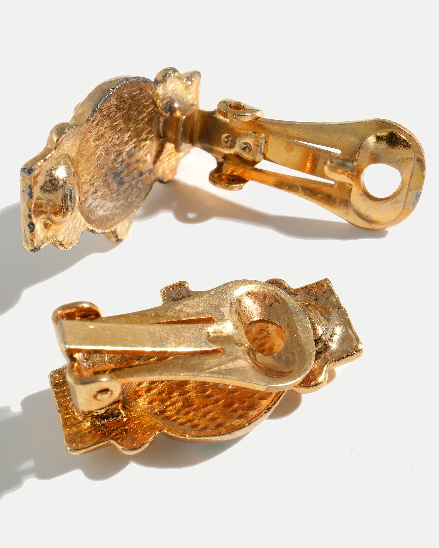 Винтажные клипсы 80-х в виде миниатюрных часов