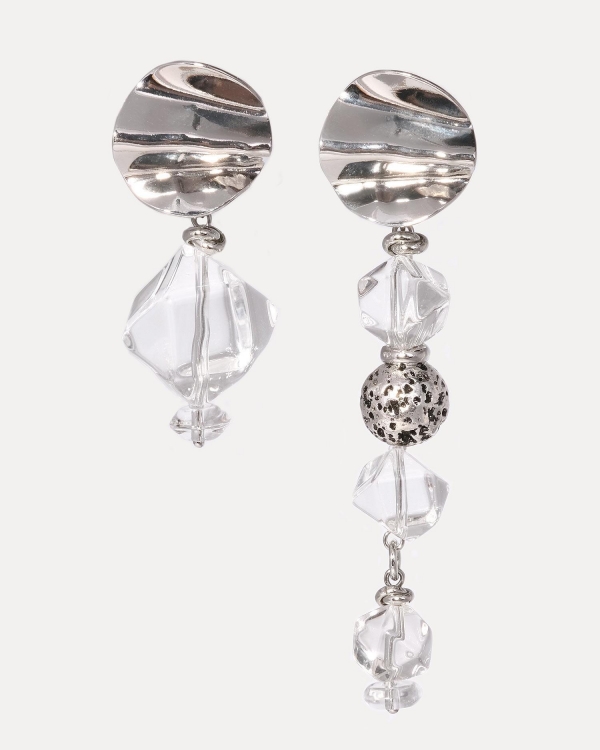 Серьги из горного хрусталя