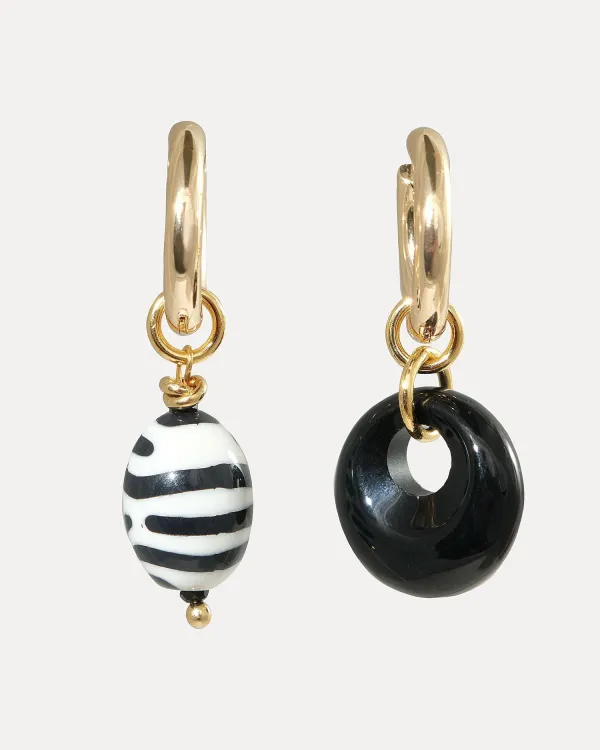 Серьги-клипсы зебра SAVANNA PATTERN