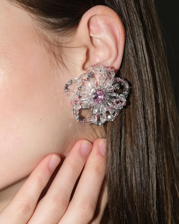Серьги RIZ COFFEE x LEMONS из кристаллов Swarovski 