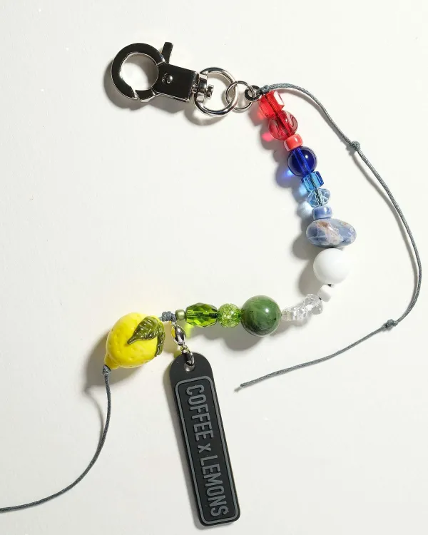 Брелок на сумку COFFEE X LEMONS CAPRI KEYCHAIN SILVER