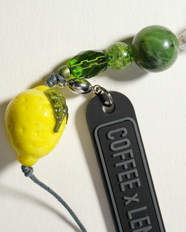 Обвес на сумку с лимоном сребряный COFFEE X LEMONS CAPRI KEYCHAIN SILVER