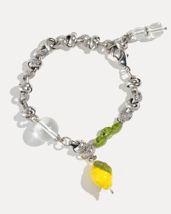 Серебряный браслет с лимоном POSITANO SILVER от COFFEE x LEMONS