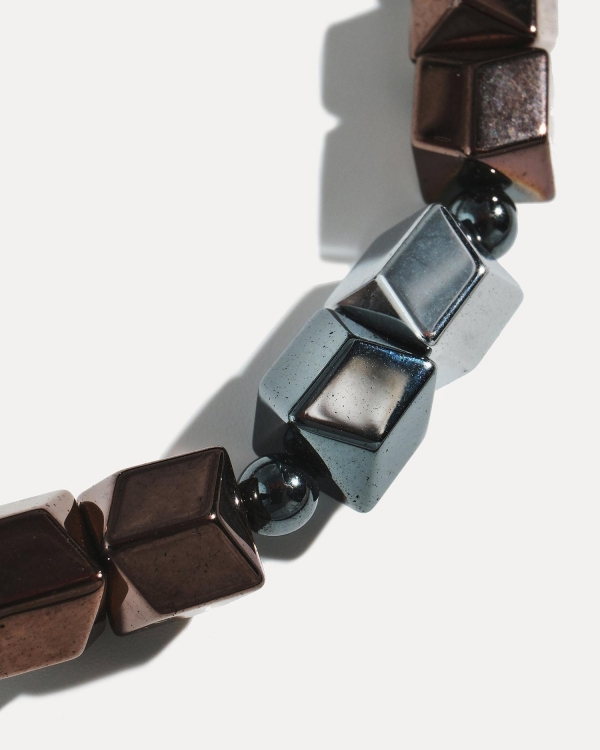 Мужской блестящий браслет ручной работы от COFFEE x LEMONS