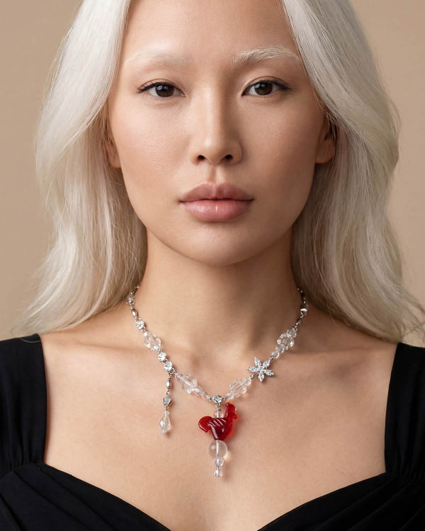 Колье с красным петушком COFFEE X LEMONS