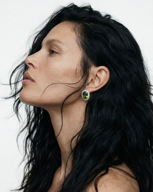 Серьги в виде оливок