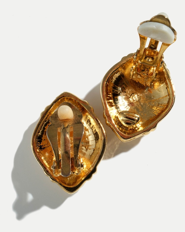 Винтажные клипсы с кристаллами от COFFEE x LEMONS