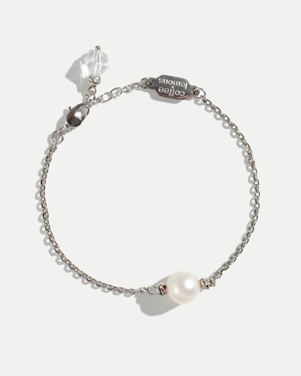 Минималистичный браслет с жемчужиной COFFEE x LEMONS