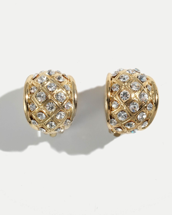 Винтажные клипсы купольной формы