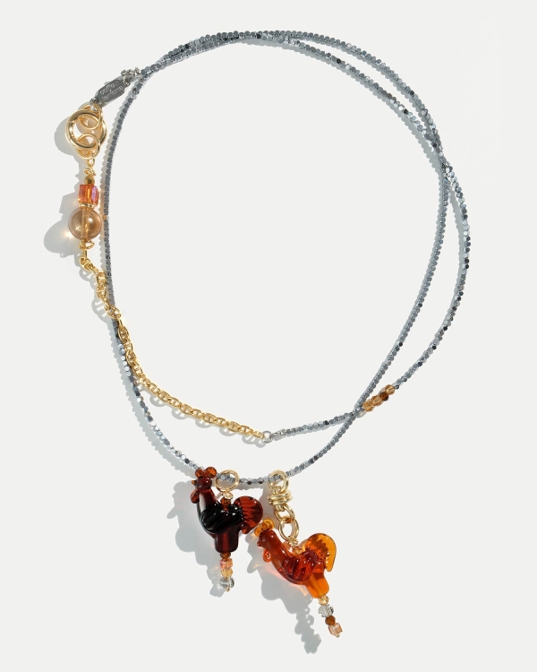 Колье в виде карамельных петушков COFFEE X LEMONS