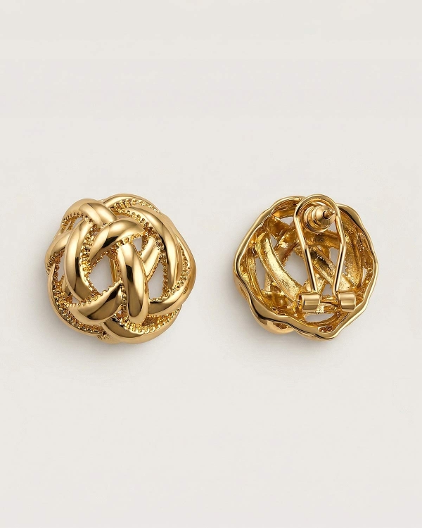 Серьги с винтажным переплетением Кофелемонс