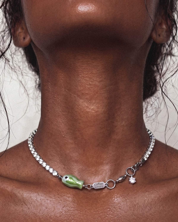 Теннисное колье с фианитами